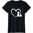 thumbnail image 1 of Dog Puppy And Baby Cat Heart Animal Dog & Cat Heart Women T-Shirt, 1 of 3