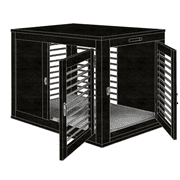 Dog Puppy Crate Kennel House Stylish Pet Cage, Modern Dog House, Dog House, Dog Furniture, Pet Furniture, Matte Camera Obscura Textured Black , Medium, 30"l x 19"w x 22"h