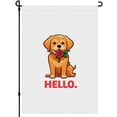 thumbnail image 1 of Dog Puppy Flags Cute Dog Face Camping Flags for Campsite Happy Smile Golden Retriever Durable Garden Decoration for Front Door House Yard Farmhouse Home Decoration 28x40 Inch, 1 of 6