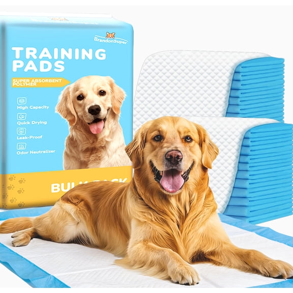 Dog Puppy Pads, 34" x 28" ,100PC,XL,SAP Super Absorbent Polymer,Pee Pads for Dogs Potty Training with Leak-Proof Quick-Dry Design