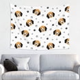 thumbnail image 1 of Dog Puppy Paw Tapestry for Bedroom - Tapestry Wall Hanging Wall Tapestry for Dorm Wall Decor Home Decoration , Aesthetic Funny Tapestry 29 x 37in, 1 of 5