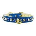 thumbnail image 1 of White Bow Widget Genuine Leather Dog Collar Red 20, 1 of 10