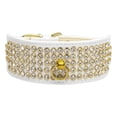 thumbnail image 1 of Dog, Puppy Pet Collar, "Five Row Clear Crystal", 1 of 10