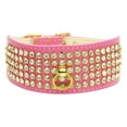 thumbnail image 1 of Dog, Puppy  Pet Collar, "Five Row Clear Crystal", 1 of 10