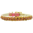 thumbnail image 1 of Dog, Puppy  Pet Collar, "Hampton Crystal Flower", 1 of 10