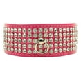thumbnail image 1 of Dog, Puppy  Pet Collar, "Patent Five Row Clear Crystal", 1 of 7