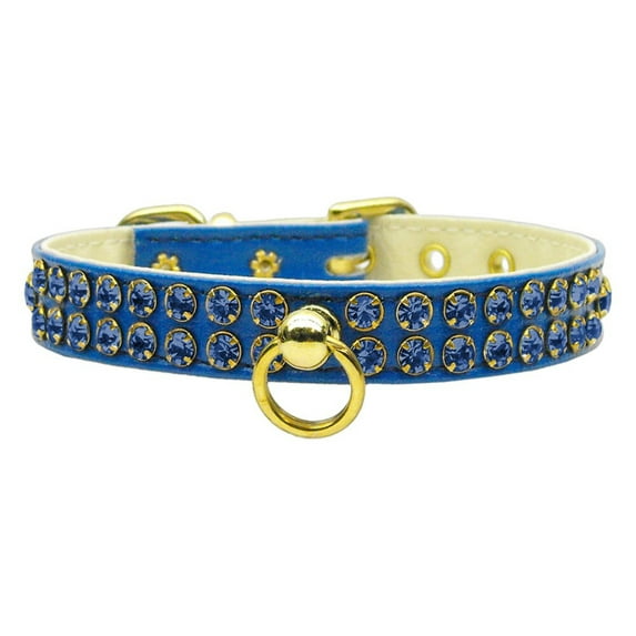 Swank Collar With Stones Size 16 Blue