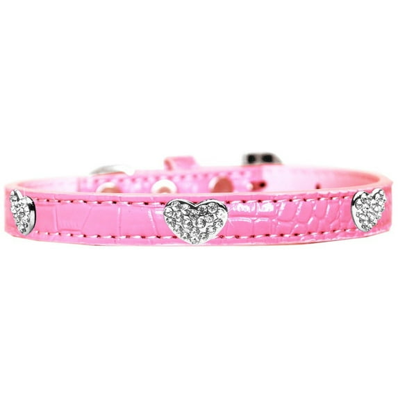 Dog, Puppy Pet Designer Croc Collar, "Crystal Heart"