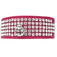thumbnail image 1 of Dog, Puppy  Pet Designer Croc Collar, "Five Row Clear Crystal", 1 of 10
