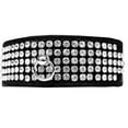 thumbnail image 1 of Dog, Puppy  Pet Designer Croc Collar, "Five Row Clear Crystal", 1 of 10
