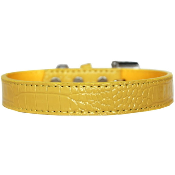Dog, Puppy Pet Designer Croc Collar, "Tulsa Plain 3/4" Wide"