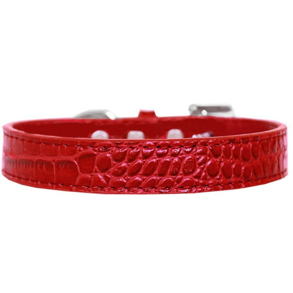 Dog, Puppy Pet Designer Croc Collar, "Tulsa Plain 3/4" Wide"