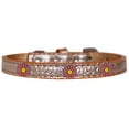 thumbnail image 1 of Dog, Puppy  Pet Designer Croc Widget Collar, "Pink Daisies", 1 of 10