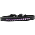 thumbnail image 1 of Dog, Puppy  Pet Fashion Collar, "Purple Crystal Rimsets", 1 of 8