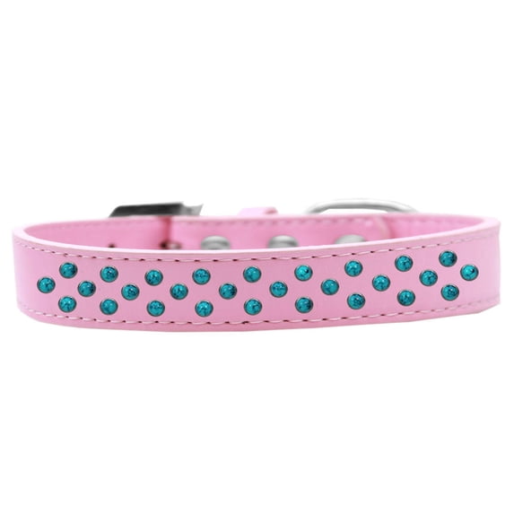 Dog, Puppy Pet Fashion Collar, "Southwest Turquoise Pearl Rimsets Sprinkles"
