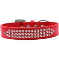 thumbnail image 1 of Dog, Puppy  Pet Fashion Collar, "Three Row Clear Crystal Rimsets", 1 of 8