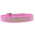 thumbnail image 1 of Dog, Puppy  Pet Fashion Collar, "Two Row Lime Green Crystal Rimsets", 1 of 9