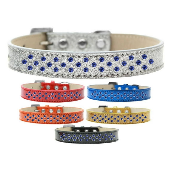 Dog, Puppy Pet Ice Cream Collar, "Blue Crystal Rimsets Sprinkles"