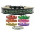 thumbnail image 1 of Dog, Puppy  Pet Ice Cream Collar, "Emerald Green Crystal Rimsets Sprinkles", 1 of 10