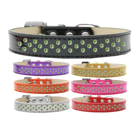 Dog, Puppy Pet Ice Cream Collar, "Lime Green Crystal Rimsets Sprinkles"