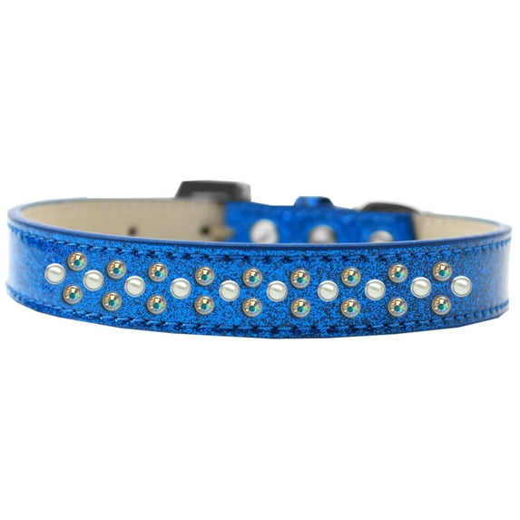 Dog, Puppy Pet Ice Cream Collar, "Pearl and Aurora Borealis Crystal Rimsets Sprinkles"
