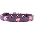 thumbnail image 1 of Dog, Puppy  Pet Widget Fashion Collar, "Bright Pink Roses", 1 of 5