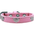 thumbnail image 1 of Dog, Puppy  Pet Widget Fashion Collar, "Clear Crystal Heart", 1 of 8