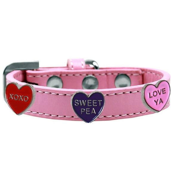 Dog, Puppy Pet Widget Fashion Collar, "Conversation Hearts"