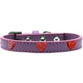thumbnail image 1 of Dog, Puppy  Pet Widget Fashion Collar, "Red Glitter Heart", 1 of 9