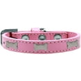 thumbnail image 1 of Dog, Puppy  Pet Widget Fashion Collar, "Silver Bone", 1 of 8