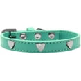 thumbnail image 1 of Dog, Puppy  Pet Widget Fashion Collar, "Silver Heart", 1 of 8