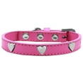 thumbnail image 1 of Dog, Puppy  Pet Widget Fashion Collar, "Silver Heart", 1 of 8