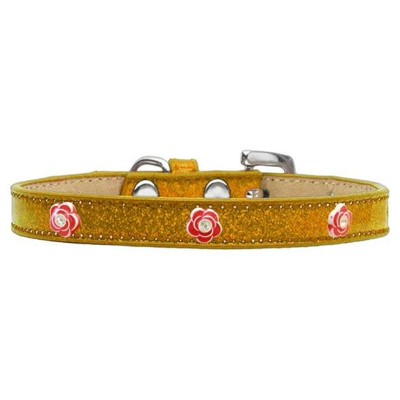 Dog, Puppy Pet Widget Ice Cream Collar, "Red Roses"