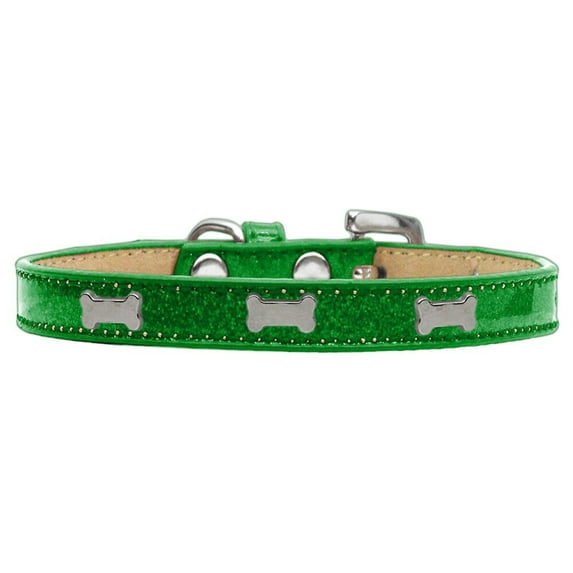 Dog, Puppy Pet Widget Ice Cream Collar, "Silver Bone"