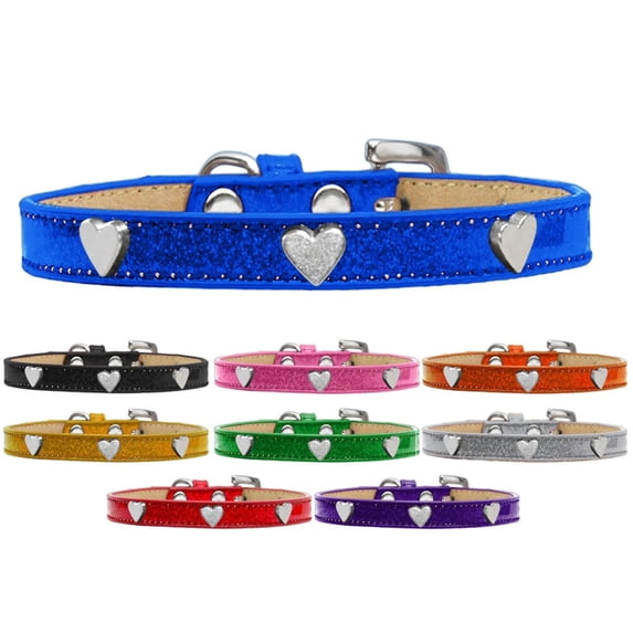 Dog, Puppy Pet Widget Ice Cream Collar, "Silver Heart"