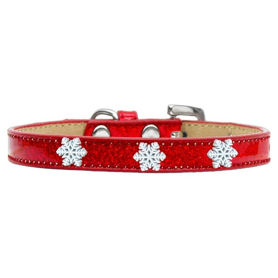 Dog, Puppy Pet Widget Ice Cream Collar, "Snowflakes"