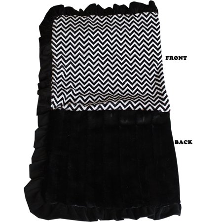 Dog, Puppy Pet or Cat Sleepytime Cuddle Blankets, "Chevrons" (Choose from: Pink or Black!)