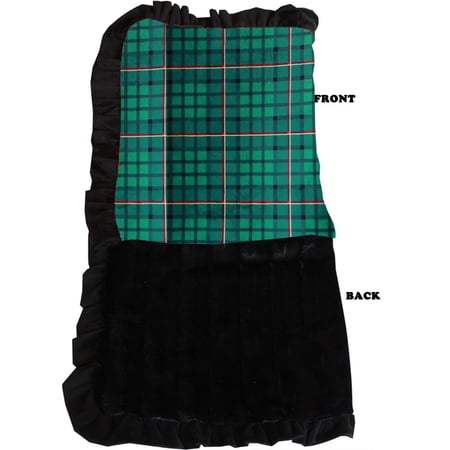 Dog, Puppy Pet or Cat Sleepytime Cuddle Blankets, "Plaids" (Choose from Red or Green!)