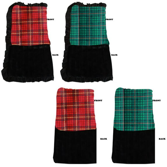 Dog, Puppy Pet or Cat Sleepytime Cuddle Blankets, "Plaids" (Choose from Red or Green!)