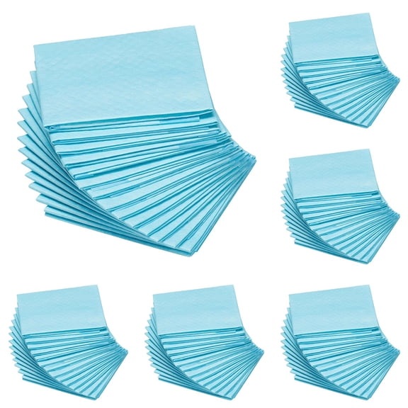 Dog and Puppy Training Pee Pads, Leak Proof Absorbent Surface for Dog Training and Floor Safety, Regular Size 13 x 17 Inch, 100 Count for Small Pets, Sky Blue