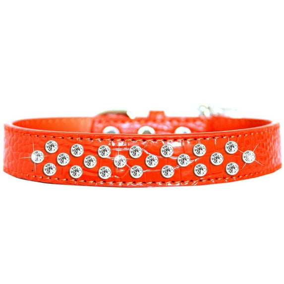 Dog, Puppy and Pet Designer Croc Collar, "Sprinkles Clear Jewel Rimsets"