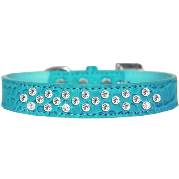 Dog, Puppy and Pet Designer Croc Collar, "Sprinkles Clear Jewel Rimsets"