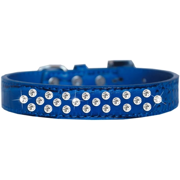 Dog, Puppy and Pet Designer Croc Collar, "Sprinkles Clear Jewel Rimsets"