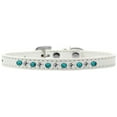 thumbnail image 1 of Dog, Puppy and Pet Fashion Collar, "Premium Southwest Turquoise Pearl  Clear Crystals", 1 of 6