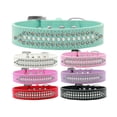 thumbnail image 1 of Dog, Puppy and Pet Fashion Collar, "Ritz Pearl  Aurora Borealis Crystals Rimsets", 1 of 9