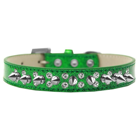 Dog, Puppy and Pet Ice Cream Collar, "Double Crystal Clear Spikes"