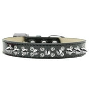 Dog, Puppy and Pet Ice Cream Collar, "Double Crystal Clear Spikes"