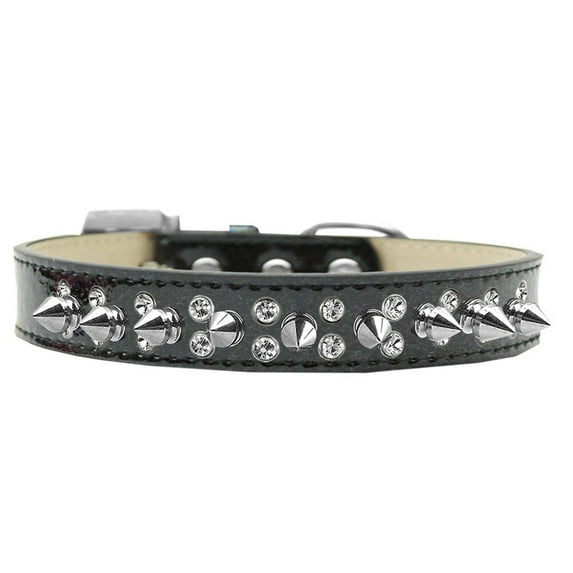 Dog, Puppy and Pet Ice Cream Collar, "Double Crystal Clear Spikes"