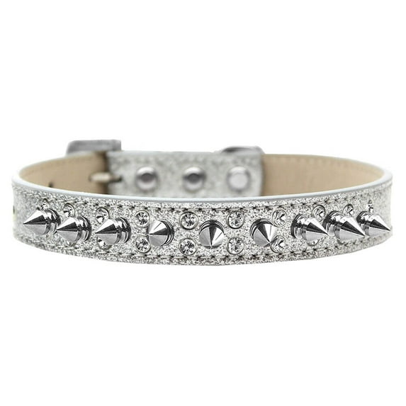 Dog, Puppy and Pet Ice Cream Collar, "Double Crystal Clear Spikes"