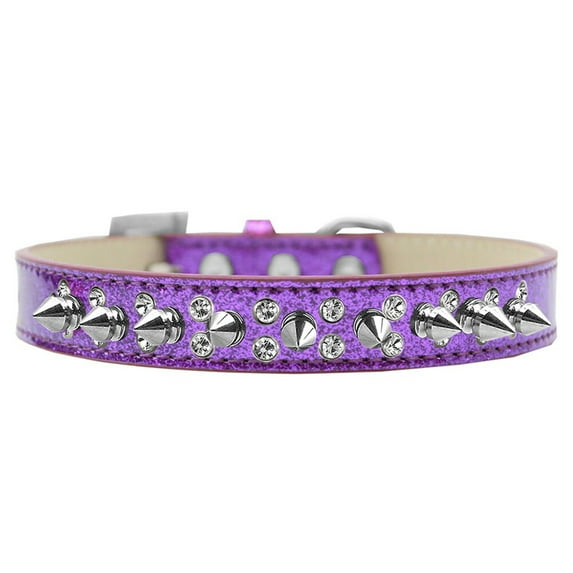 Dog, Puppy and Pet Ice Cream Collar, "Double Crystal Clear Spikes"